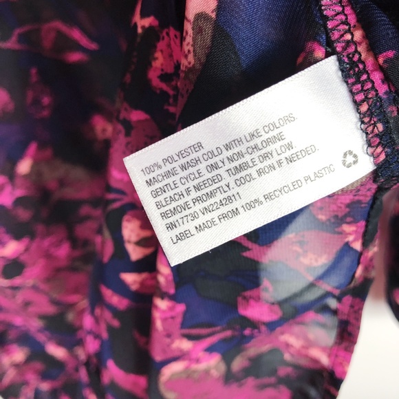 [AVA & VIV] Floral Button Up Tunic Top - Picture 8 of 8